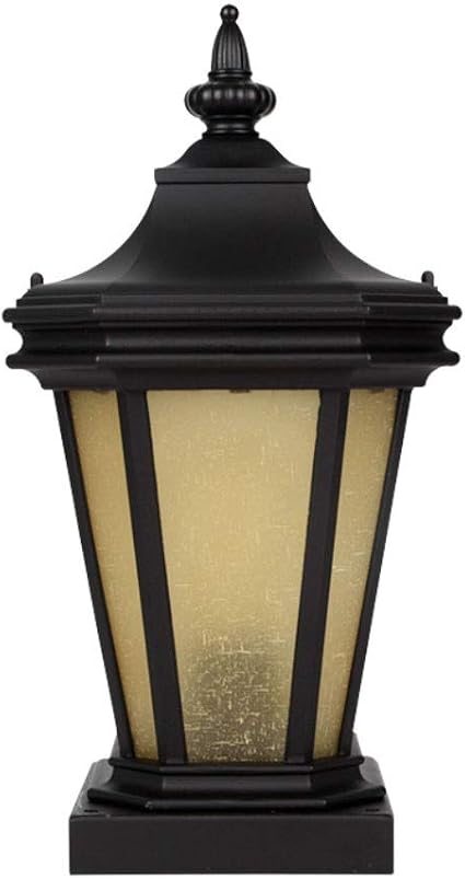 Lampada Da Esterno A Pilastro In Alluminio - Per Giardino, Cancello, Viale, Impermeabile, Con Attacco E27 (Lampadina Non Inclusa)
