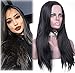 aSulis Wigs Lace front Wig 32 Inch Yaki Long Straight Synthetic Hair Wig for Women Middle Parting Wigs for Black Women (Copper Red) (Simulated Scalp, 1)