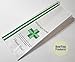 Dispensary Prescription Bags, Green Cross (10x3.5x1.5) Gusseted Paper Pharmacy Bag, Medication Packaging for Drug Stores, Designed for Marijuana Patients, Generic Statement for State Compliance (100)