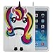 iPad Mini 1 2 3 Case Unicorn, Awsaccy(TM) Cute Cool 3D Unicorn Horse Cartoon Animal Rainbow Soft Silicone Rubber Gel Case Back Protection Cover for Apple iPad Mini 3 2 1