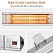 Patio Heater - Outdoor Heater w/3s-Fast Heating & Remote Control, Electric Patio Heater w/24H Timer Auto Shut Off, Super Quiet Wall-Mounted Space Heater for Large Room, Garage, Backyard, Office, 1500W