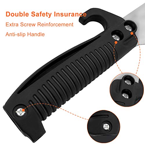 Buyplus Manual Pruning Pole Saw 12 Foot Hand Pruning Saw For Tree Trimming, High Reach Tree