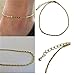 Fashion Women Simple Gold Silver Chain Anklet Ankle Bracelet Beach Foot Jewelry sakcharn ERAWAN (Gold)
