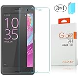 [3 Pack] Sony Xperia X Performance Tempered Glass, Nacodex Premium Tempered Glass Screen Protector Film 0.3mm 9H Hardness Bubble Free (For Sony Xperia X Performance)