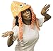 Costume Accessory -Iridescent Novelty Jellyfish Hat (One Size fits Most) (Orange, One Size Fits Most)