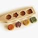 ABOGALE 4 Flower Environmental Wooden Muffin And Mooncake Cups Handmade Soap Molds Biscuit Chocolate Ice Cake