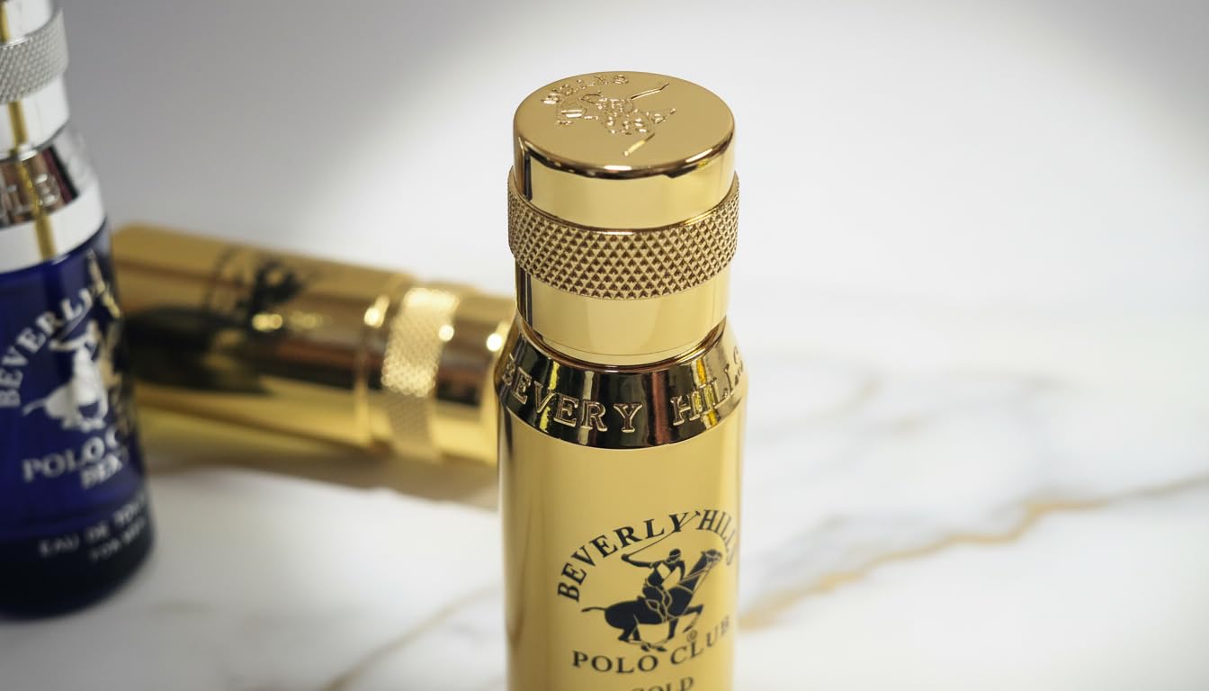 Beverly Hills Polo Club 5 Piece Mini Gift Set Exclusive for Men, EDT Eau De Toilette 5 Mini 0.5oz Bottles