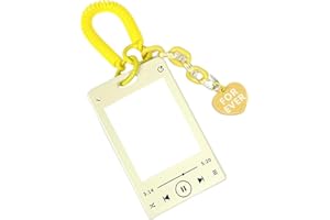 MEISO Music Player Kpop Photocard Holder, Acrylic Card Sleeves, Picture Frames, Top Loaders for Cards, Photo Card Holder Keyc