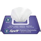 Healthy Spirit Disposable Washcloths 50 Count - Adult Wipes Extra Large, Adult Wipes for Incontinence and Cleansing, 8"x12",