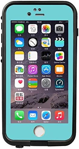iPhone 6 Waterproof Case, [New Version] 6.6ft Underwater Waterproof Shockproof Dirtproof Full Sealed Case Cover (Light Blue)