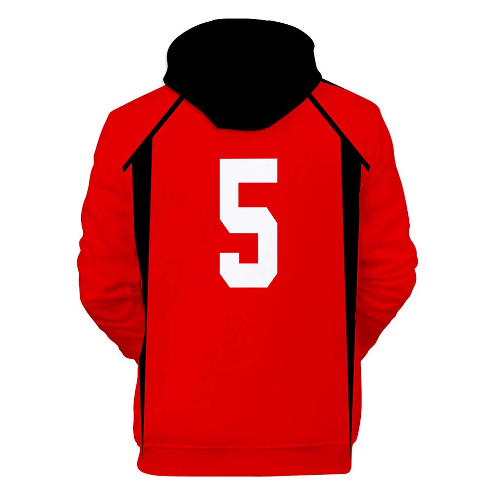 Xiao Maomi Haikyuu Nekoma High School Volleyball Uniform Kozume Kenma  Cosplay Costume Hoodie Pullover Sweater Sweatshirts