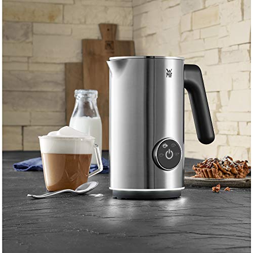 WMF Lumero Design-Milchaufschäumer elektrisch, Frappe Mixer, 100-250 ml, Touch-Display, LED-Licht, 500 Watt, für Milchschaum heià und kalt, heiÃe Milch, Milcherwärmer, edelstahl matt – Bild 3