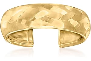 CANARIA FINE JEWELRY Ross-Simons 10kt Yellow Gold Satin and Polished Toe Ring