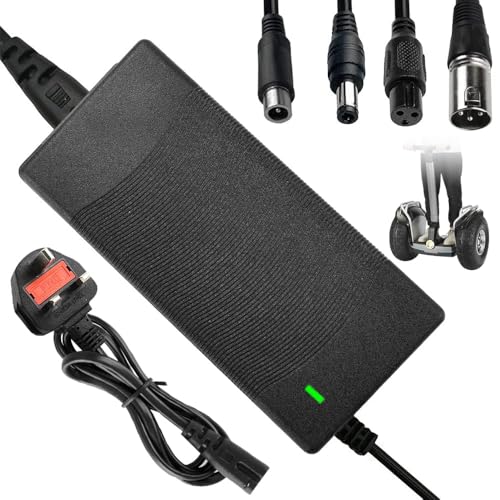 KOWVOWZ Electric Scooter Charger, 42V 2A Scooter Battery Charger, Electric Bike Charger with 4-Connectors, Fast Battery Charger for 36V Li-ion Battery Electrify E-Bike Battery Xiaomi M365