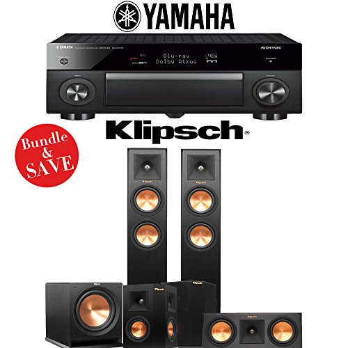 Yamaha-AVENTAGE-RX-A1070BL-72-Ch-4K-Network-AV-Receiver-Klipsch-RP-250F-Klipsch-RP-250C-Klipsch-RP-240S-Klipsch-R-112SW-51-Ch-Home-Theater-Package
