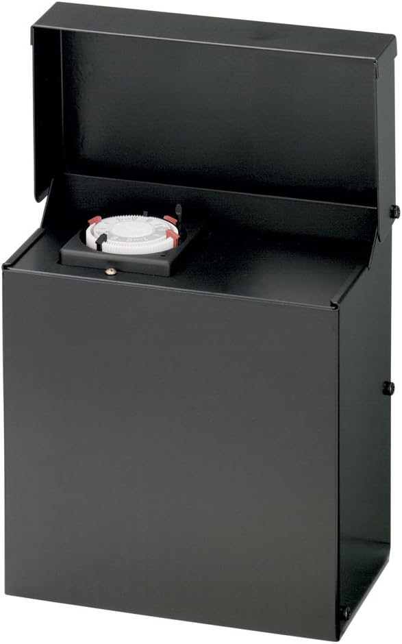 Malibu 8100960001 600 Watt Low Voltage Power Pack Transformer, Black