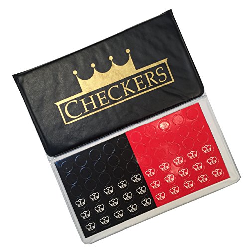 WE Games Magnetic Checkbook Checkers - Great for Travel