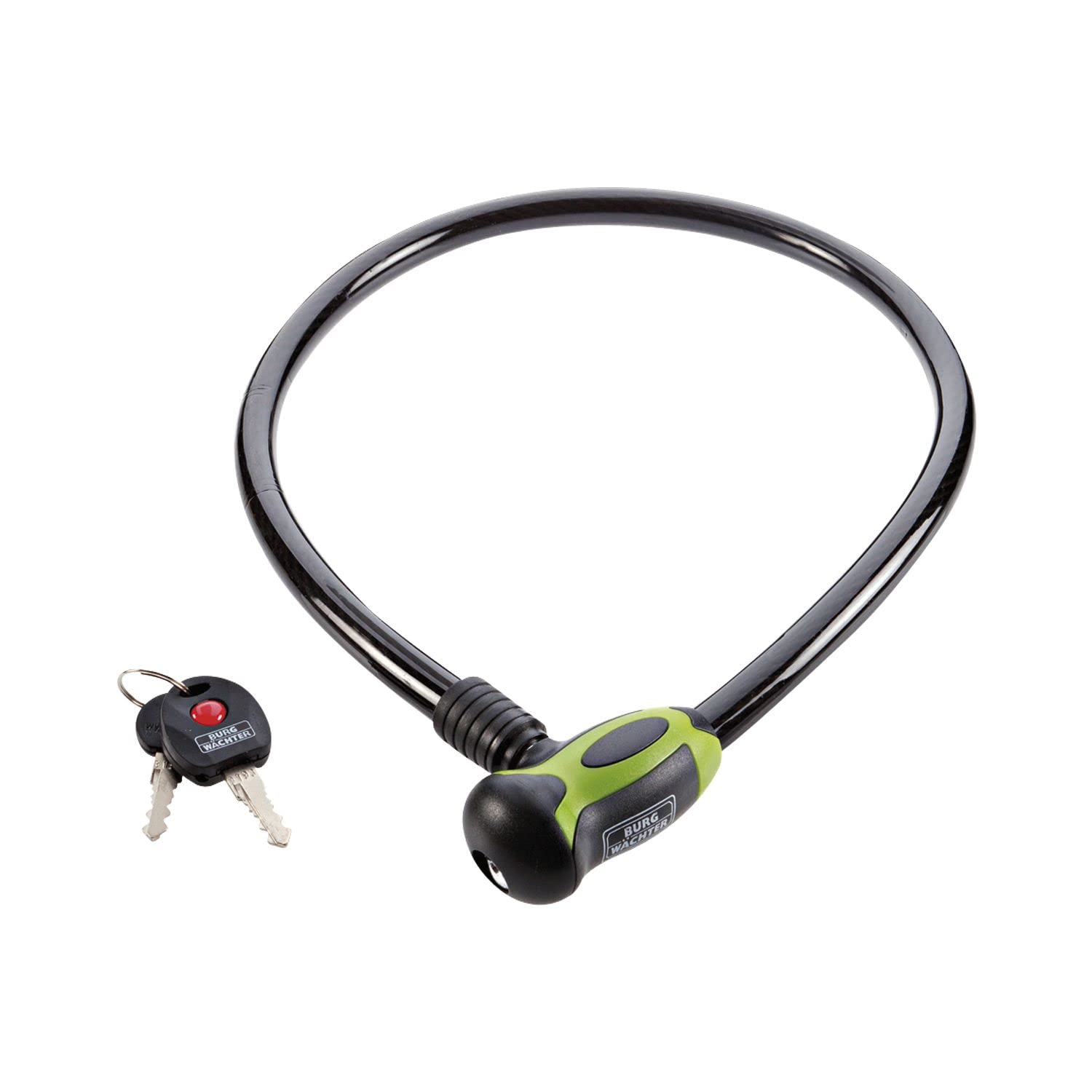 Burg-Wächter Cable Lock with Lighted Keys, Auto-Locking, Length: 80cm, 345 80 L, Multi-colour — image 1