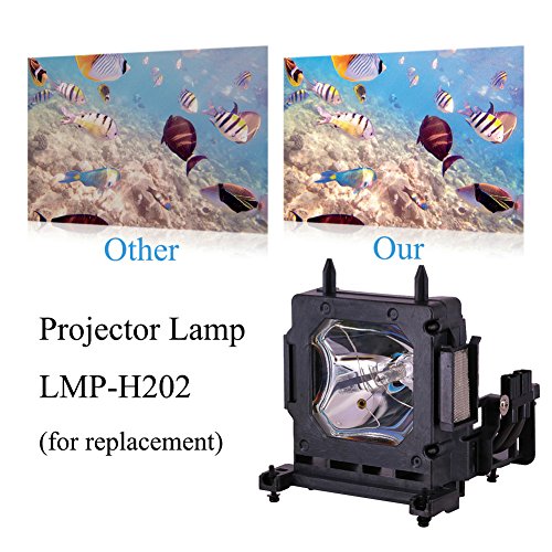 EWO'S LMP-H202 Replacement Projector Lamp bulb for Sony VPL-HW30AES HW30ES HW50ES HW55ES VW95ES HW30 HW30ES SXRD HW40ES Projector
