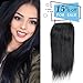 Brazilian Straight Lace Closure Vivi Babi Hair Brazilian 4x4 Free Part Closure Natural Color