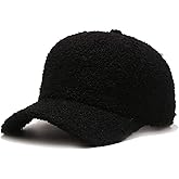 Nanwansu Winter Baseball Cap for Women Lamb Wool Solid Color Warm Golf Hats for Outdoor Travel Adjustable Hat
