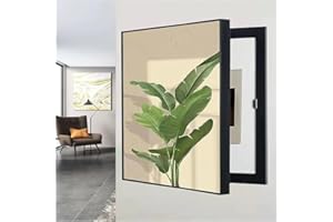 Flip Cover Electrical Panel Cover with Modern Abstract Art - Wall Mounted Decorative Circuit Breaker Cover for Home Office,00