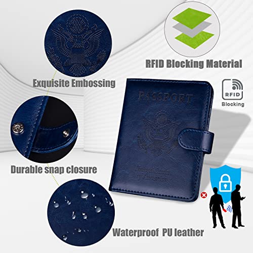Passport Holder with Vaccine Card Slot, Passport and Vaccine Card