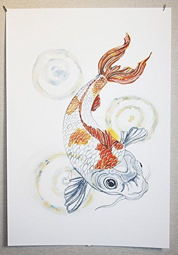 "Swimming Koi" Gicleé Print from Original Watercolor by Jaimie Dent-Campbell