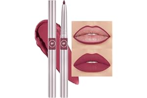 FeiCuiYun Retractable Lipliner Pencil Waterproof Makeup for Lip Liner and Eye Liner, Smooth and Creamy, Long Lasting Matte Finish, Vegan Beauty, Matte Velvet Pigmented Lip Liner (07#Plum, 1)
