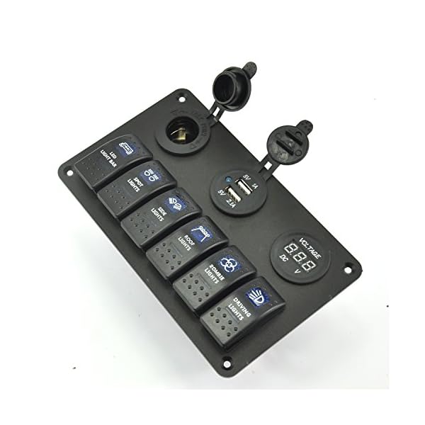 QUWEI-Generic-MarineBoat-Car-6-Gang-Switch-Panel-with-Light-5-Pin-OnOff-Rocker-Switch QUWEI-Generic-MarineBoat-Car-6-Gang-Switch-Panel-with-Light-5-Pin-OnOff-Rocker-Switch