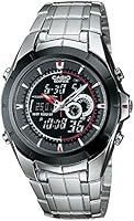 Edifice EFA-119BK-1AVCF Reloj An&aacute;logo Digital para Hombre, Acero Inoxidable