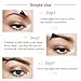 Tattoo Eyebrow Pen with Four Tips Waterproof Long Lasting Smudgeproof Tint Ink Brow Gel for Natural Eye Makeup(Chestnut)