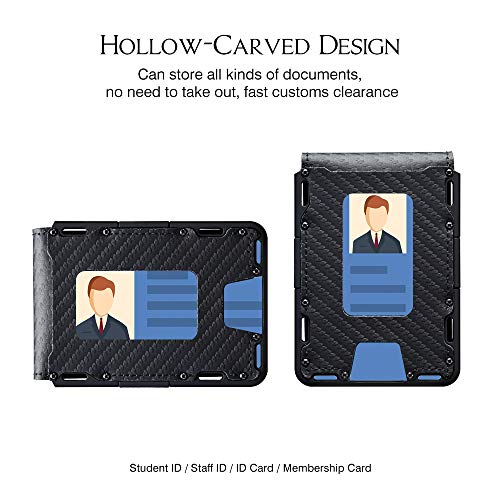 Dapper Leather Bifold Wallet EDC Wallet – JEXICASE Money Clip Wallet for Men – Minimalist Card Wallet for Men –RFID Blocking Card Holder Minimalist Bifold Wallet (Black)