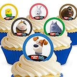 Cakeshop 12 x PRE-CUT Secret Life of Pets Edible