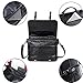 Mens Leather Messenger Bag 15.6 Inch Business Briefcase Waterproof Vintage Leather Large Satchel Shoulder Bag Leather Computer Laptop Bag Briefcase-Black