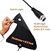 TV Antenna, NewPlus Indoor Amplified HDTV Antenna 50 Mile Range with Detachable Amplifier Signal Booster, USB PowerSupply and 16.5FT High Performance Coax Cable- Upgraded 2017 Version Better Reception