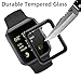 [Series 2] SUPTMAX Screen Protector for Apple Watch [Full Coverage] [Scratch Free] Tempered Glass for Apple Watch (38mm, Black)