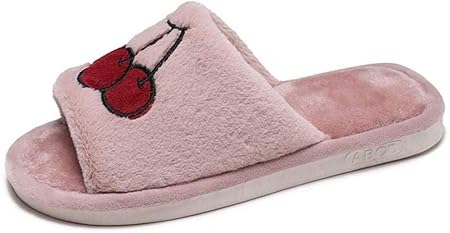 Nikai Zapatillas calefactadas para Mujer, Zapatillas de algodón de ...