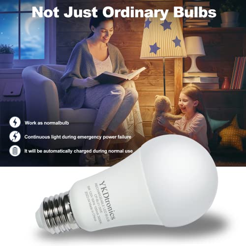 YKDtronics Rechargeable Light Bulbs, MultiFunction Battery Powered