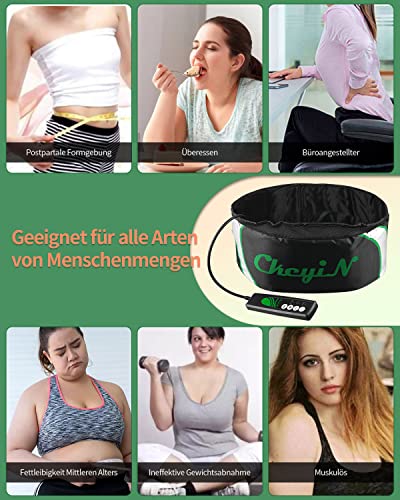 CkeyiN Vibrations Schlankheits Massagegürtel Elektrische Taillenmassage Massage und Vibrationswirkung, für Hüft, Rücken und Bauchbereich sowie am Gesäß, den Beinen oder Armen,Mit Schröpfen Silikon