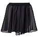 Girls' Dance Basic Classics Chiffon Collection Wrap Skirt From Fitdance ( 130, Black )