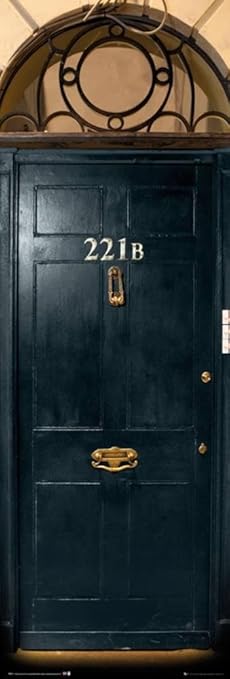 Close Up Sherlock Poster 221B - Langbahnposter (53cm x 158cm)