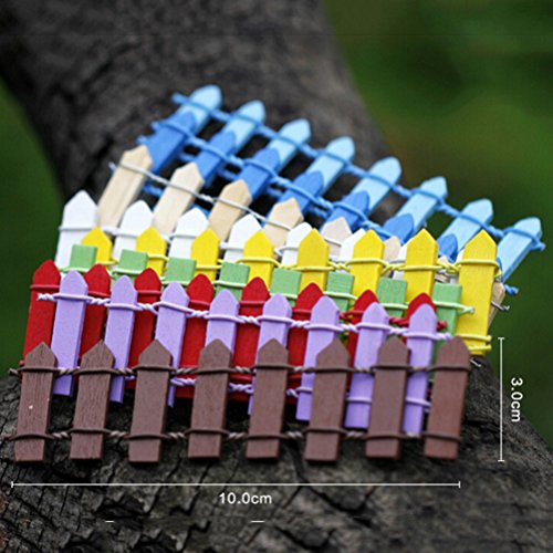 VT BigHome Retail 10 colors fence miniatures fencing fairy garden gnome moss terrariums resin crafts decorations for home and garden kawaii