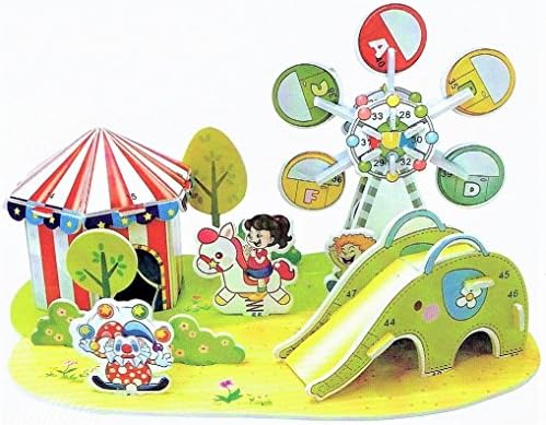 3D Model Jigsaw Puzzle Educational Toy DIY Amusement Park (24 Pieces)