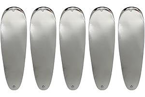 KOKOPROS Hyperglow Teardrop Flashers for Kokanee & Salmon Fishing - Reflective Chrome Finish - Multiple Sizes & Colors - Durable Metal Construction - Enhanced Visibility Lure