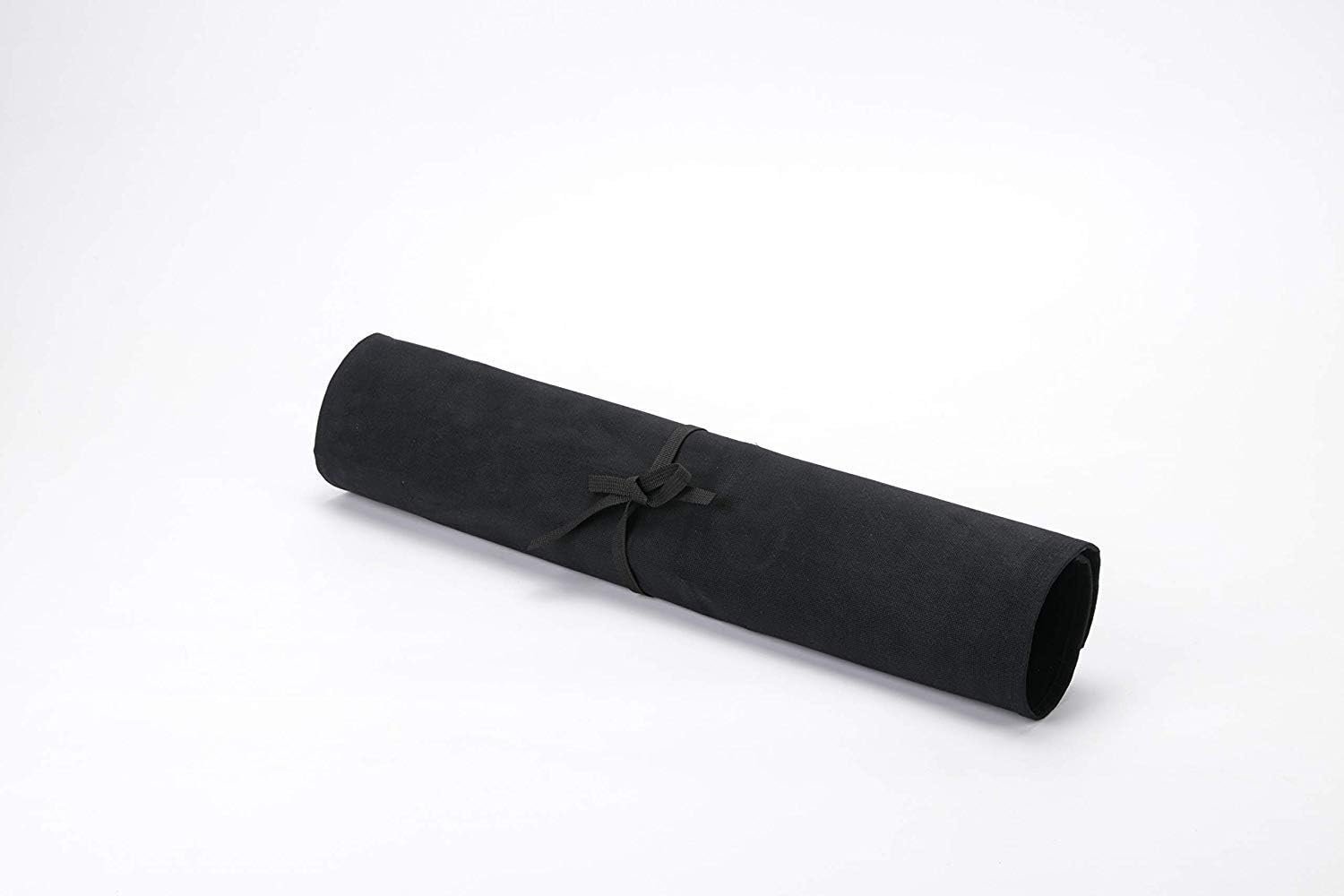 Chefs Knife Roll Bag,Waxed Canvas Knife Case Storage,Portable Chef Knife Bag,7 Slots Knife Cutlery Tool Roll Case for Camping Hiking,Heavy Duty Knife Bags Gifts for Chefs Men(Black) - Image 4
