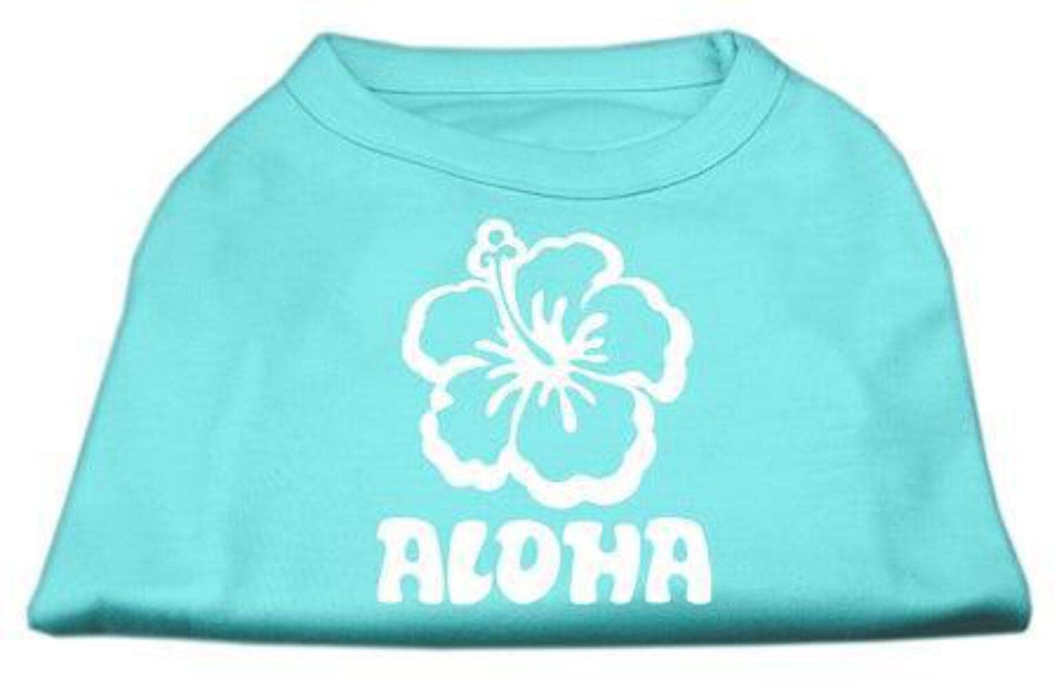 Mirage Aloha Flower Screen Print Shirt, XX-Large, Aqua