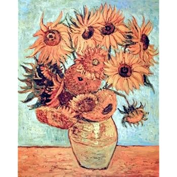 Amazon Com Sunflowers Wall Decor Vincent Van Gogh Vase Floral