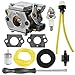 Powtol Mckin 753-04333 725r 720r Carburetor + Air Filter Tune Up Kit fits Ryobi 775r 410r 280r 790r 700r 767r 310bvr rgbv3100 Trimmer Blower 791-182875