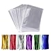 200 Pack Cello Treat Bags with 6 Mix Colors Twist Ties Perfect forLollipop Candy Cake Pop Chocolate Cookie Wrapping Buffet (3'' x 4'')
